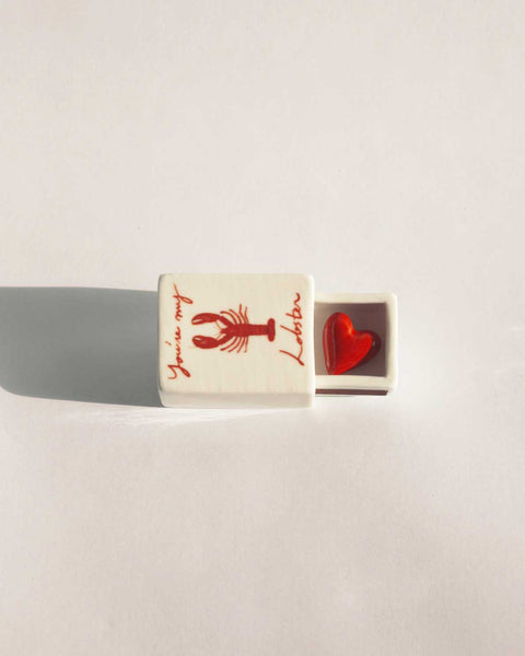 Mini You're My Lobster’ Ceramic Matchbox