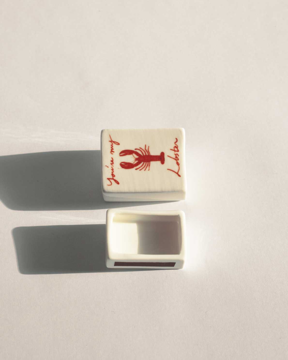 Mini You're My Lobster’ Ceramic Matchbox