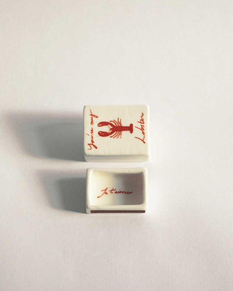 Mini You're My Lobster’ Ceramic Matchbox