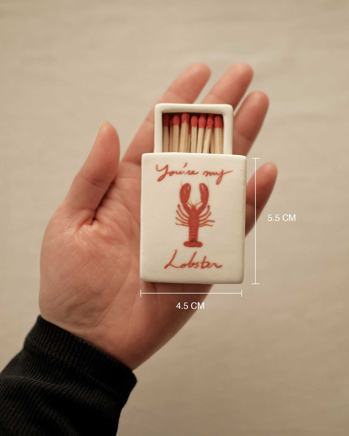 Mini You're My Lobster’ Ceramic Matchbox