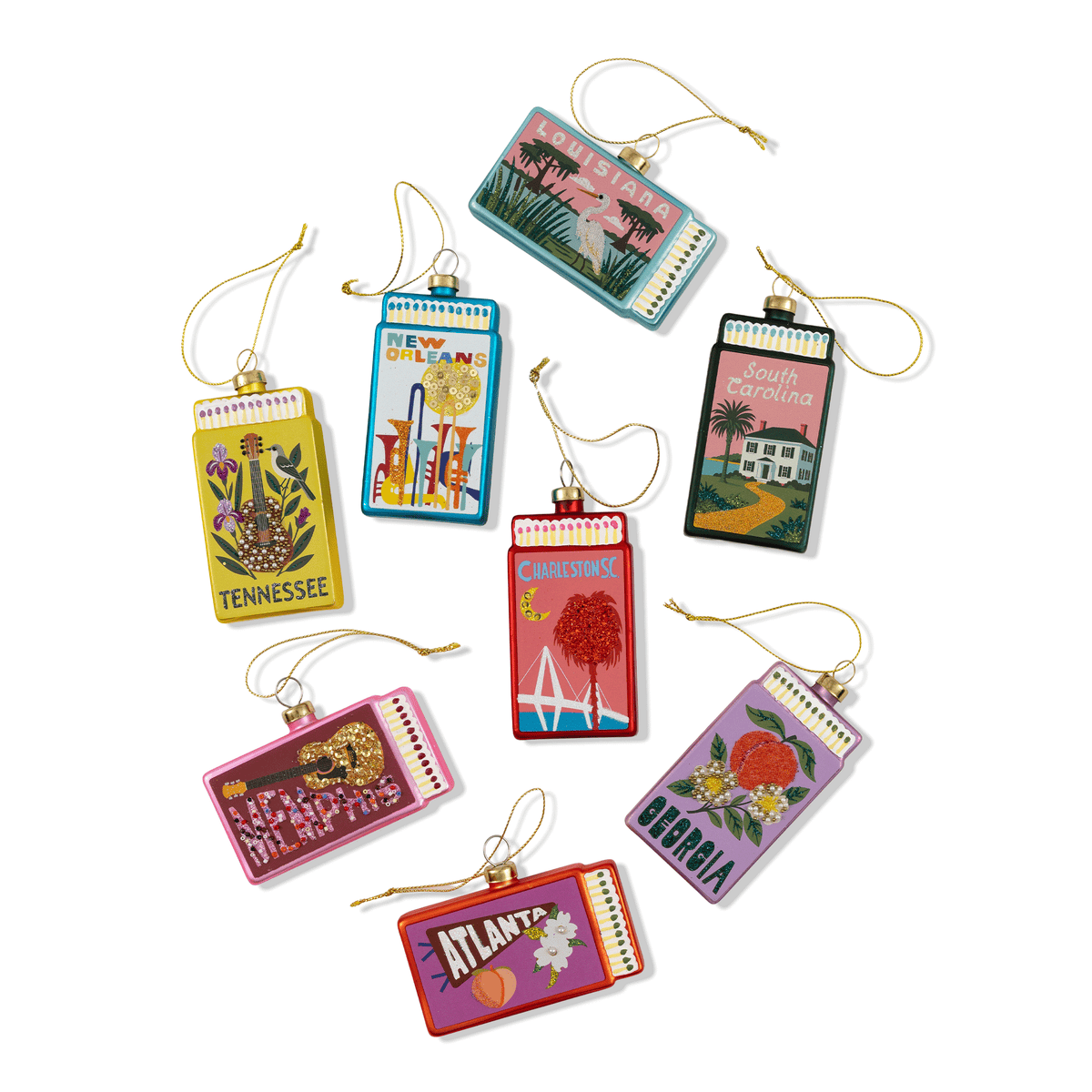 Tennessee Matchbook Ornament - Furbish Studio