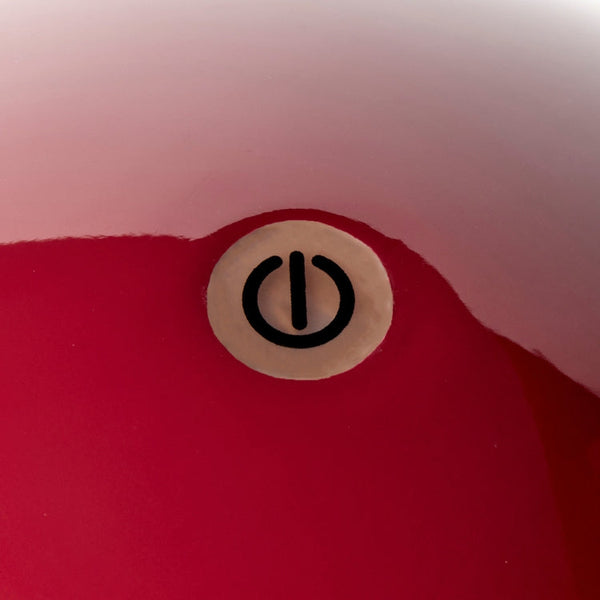 Touch button detail on Cherry Bobbin LED Lamp