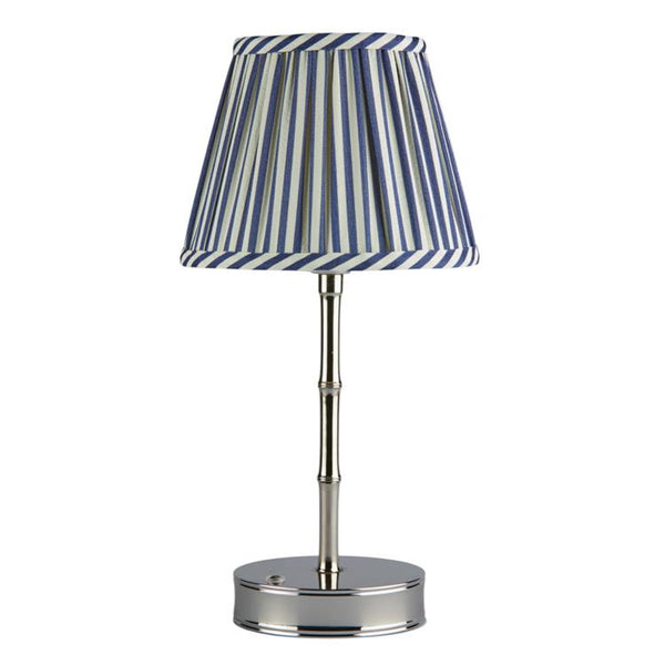 Silver Bamboo Rechargeable Lamp Base - 25cm-