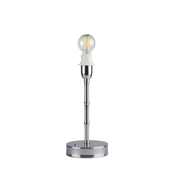 Silver Bamboo Rechargeable Lamp Base - 25cm-