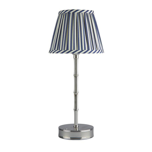 Navy Striped Lampshade - 16cm-