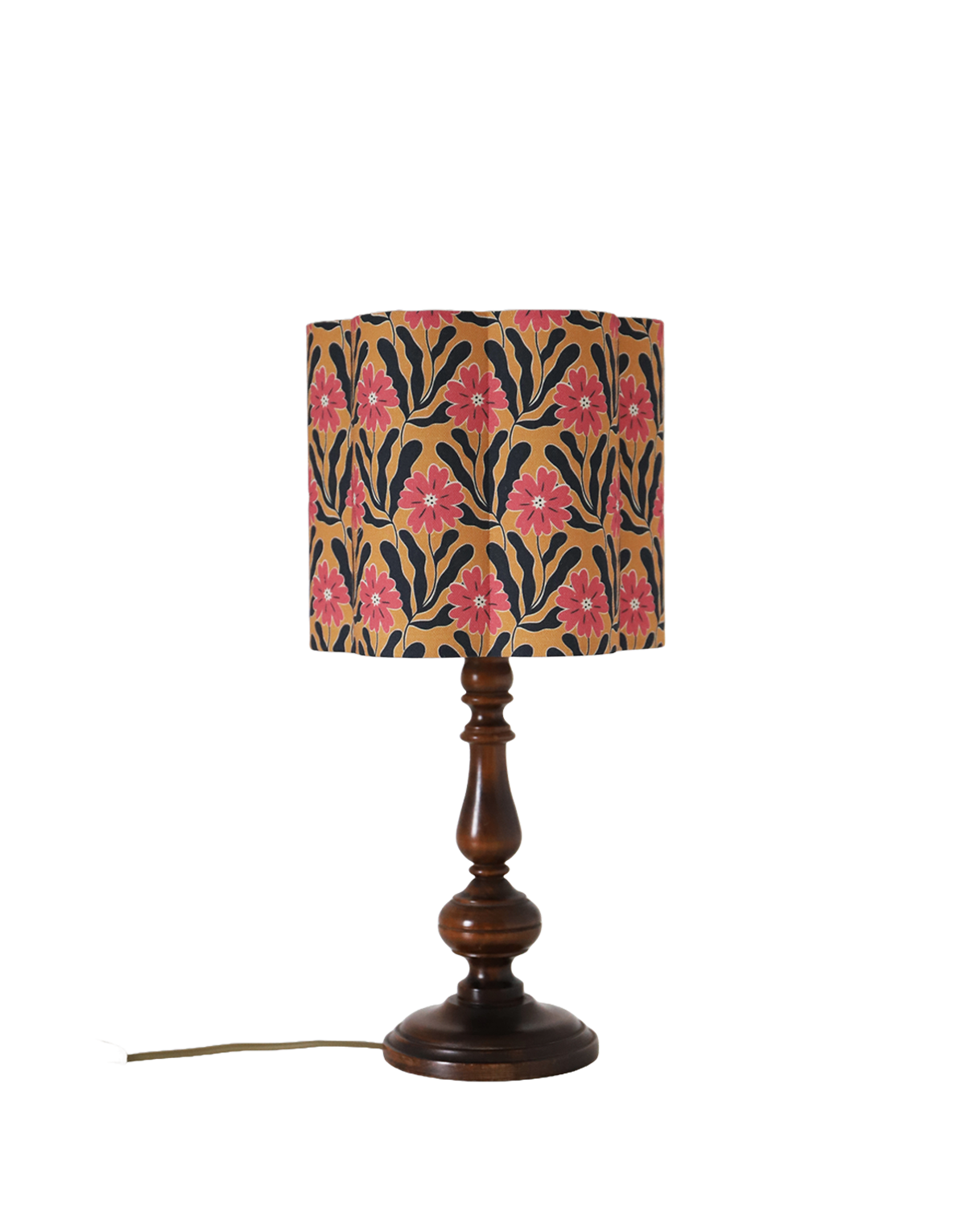 Flora Flower-Shaped Lampshade in ‘Goa Flowers’ Print