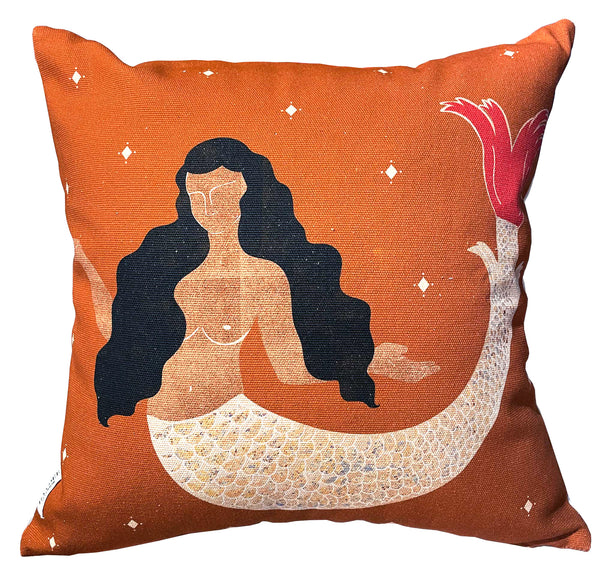 La Sirena Throw Pillow