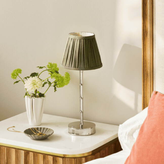 Khaki Green Empire Lampshade - 16cm-