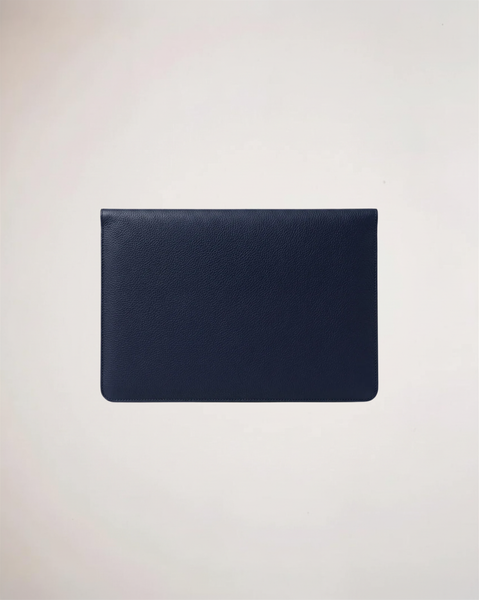 The Leather Envelope Sleeve Deep Blue