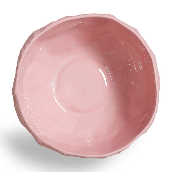 Crockery Pink Large Deep Bowl