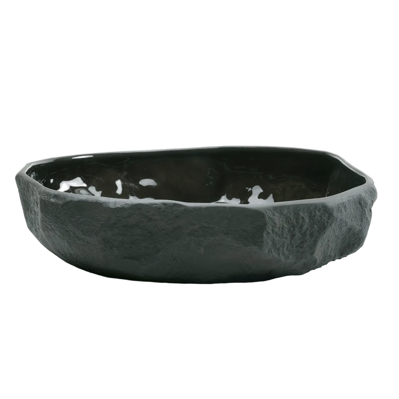 The 1882 Ltd. Large Flat Bowl by Max Lamb Crockery Black