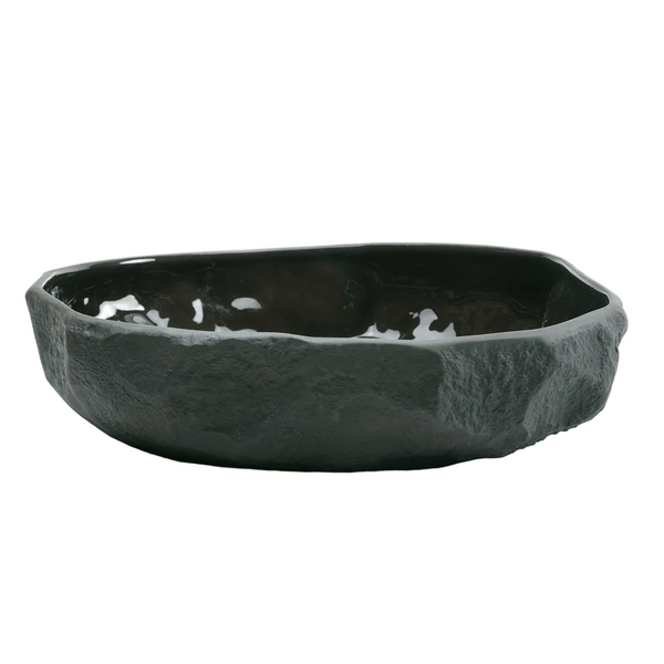 The 1882 Ltd. Large Flat Bowl by Max Lamb Crockery Black