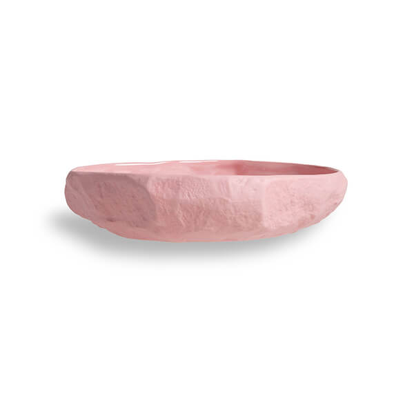 Pink stained earthenware is poured into hand crafted moulds, Crockery pink by 1882 Ltd. with Max Lamb