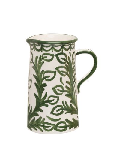 Late Afternoon Large Green Vina Jug