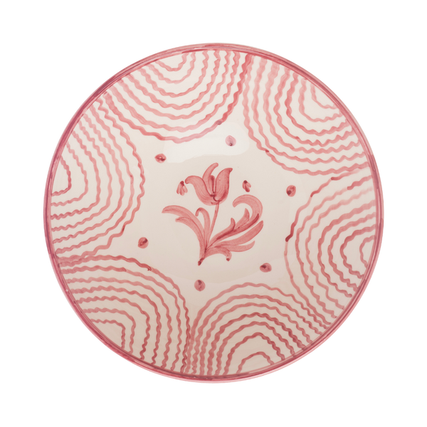 Late Afternoon Large Pink Serving Bowl