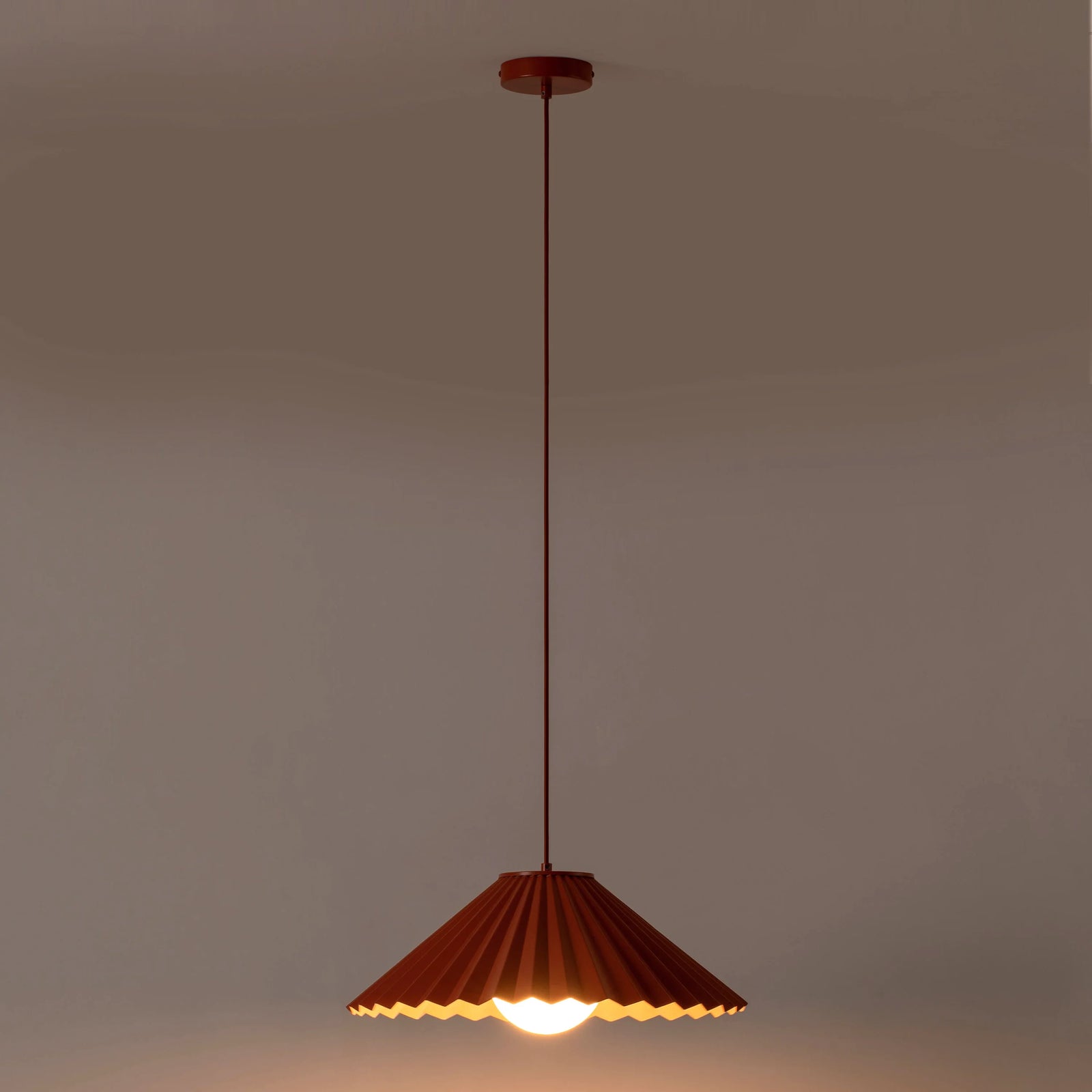 The Pleat pendant ceiling light- Houseof x Emma Gurner