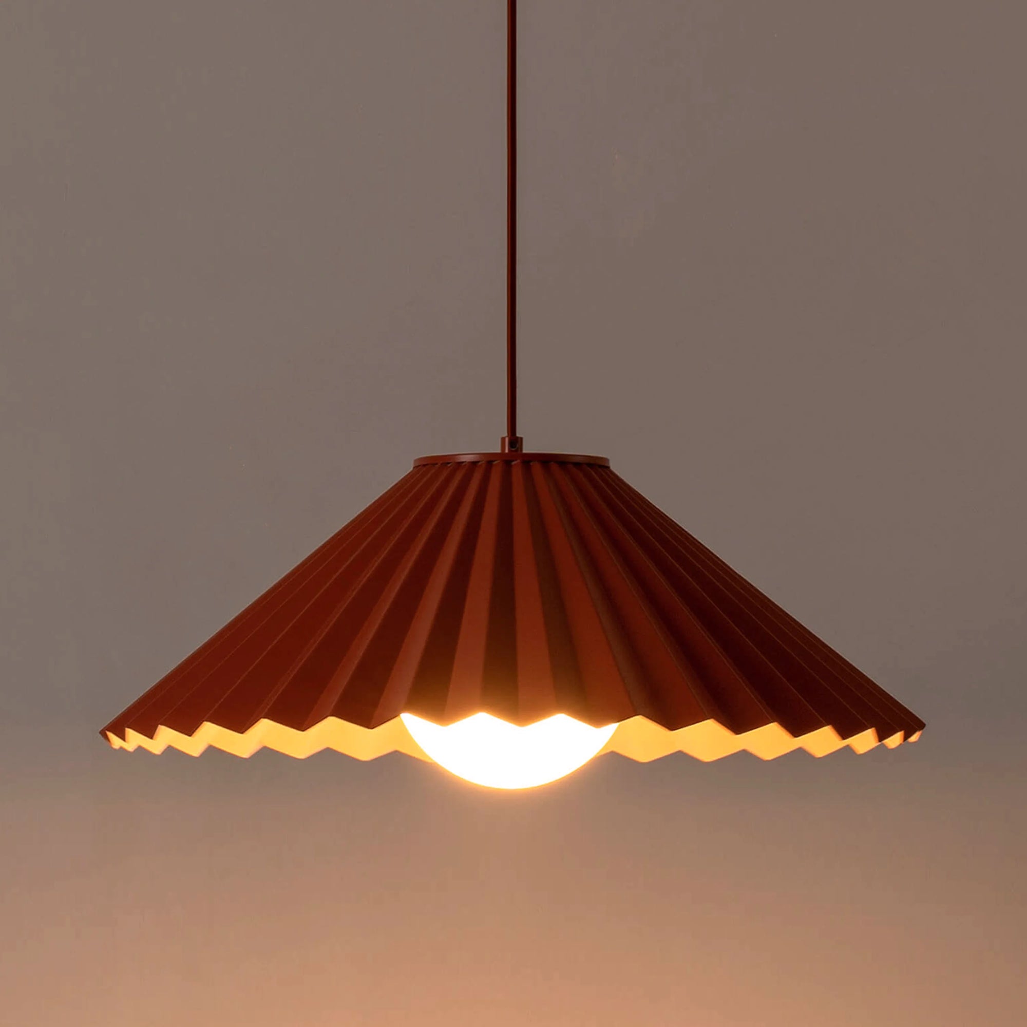 The Pleat pendant ceiling light- Houseof x Emma Gurner