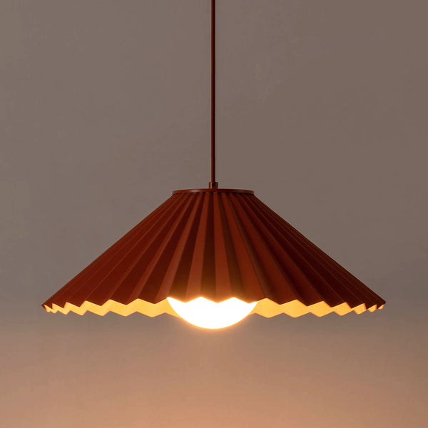 The Pleat pendant ceiling light- Houseof x Emma Gurner