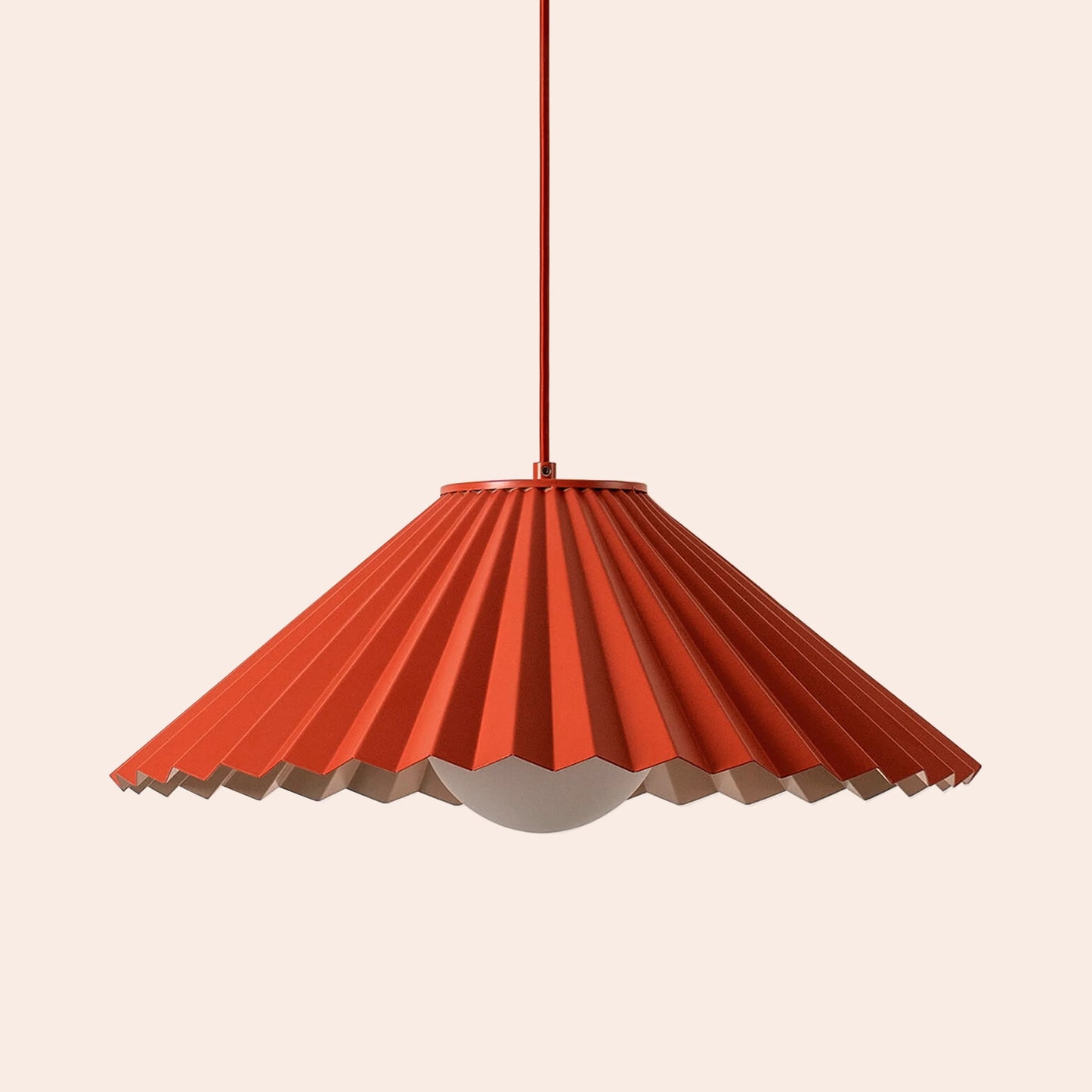 The Pleat pendant ceiling light- Houseof x Emma Gurner