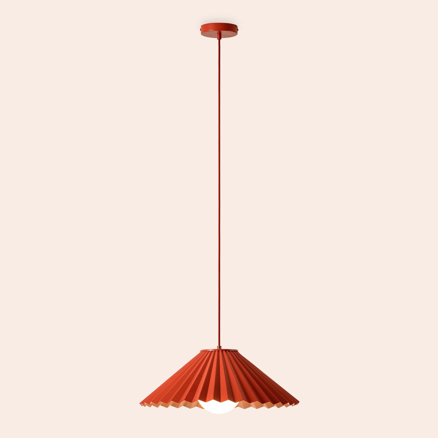 The Pleat pendant ceiling light- Houseof x Emma Gurner