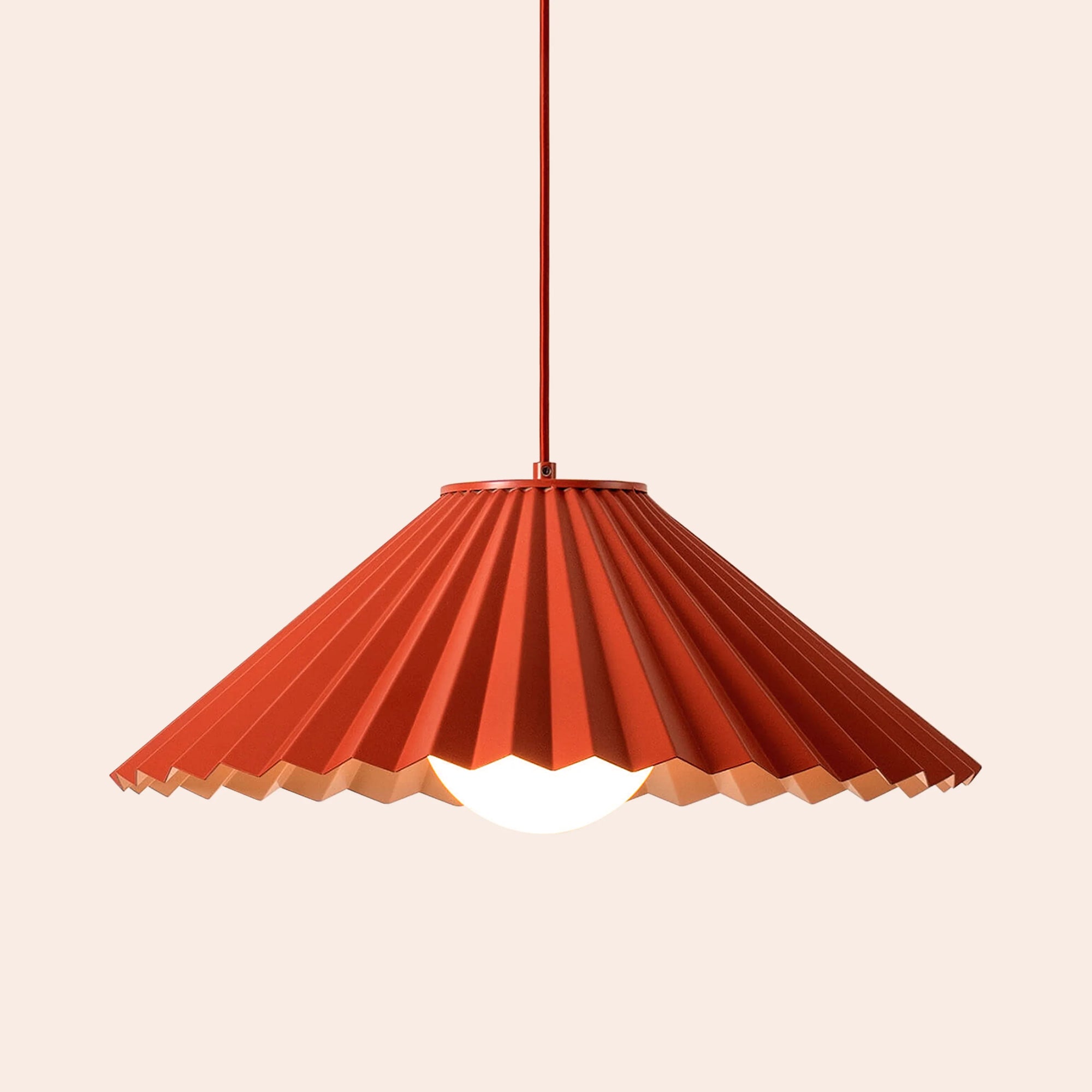 The Pleat pendant ceiling light- Houseof x Emma Gurner