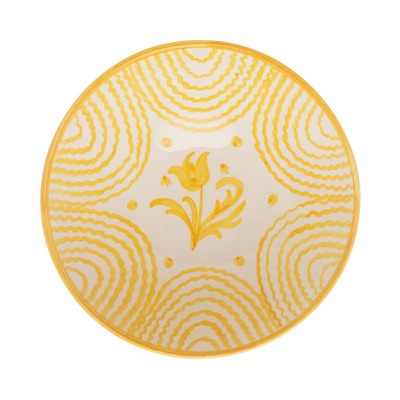 Late Afternoon Large Yellow Serving Bowl