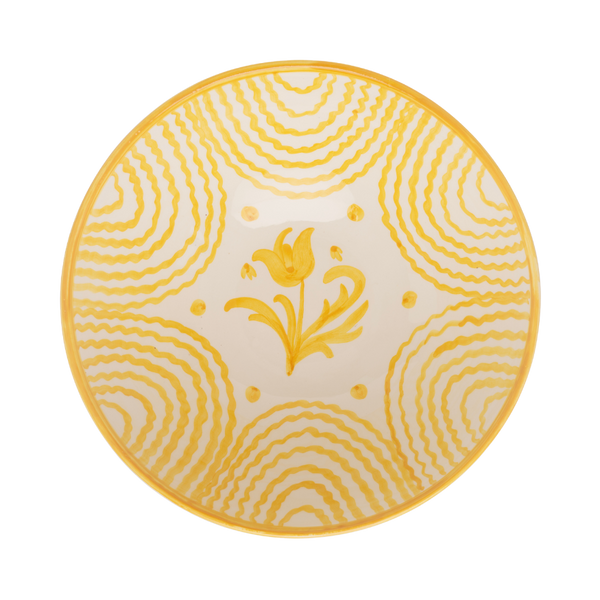 Late Afternoon Large Yellow Serving Bowl