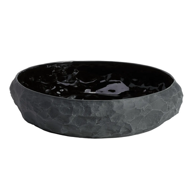 The 1882 Ltd. Largest Flat Bowl by Max Lamb Crockery Black
