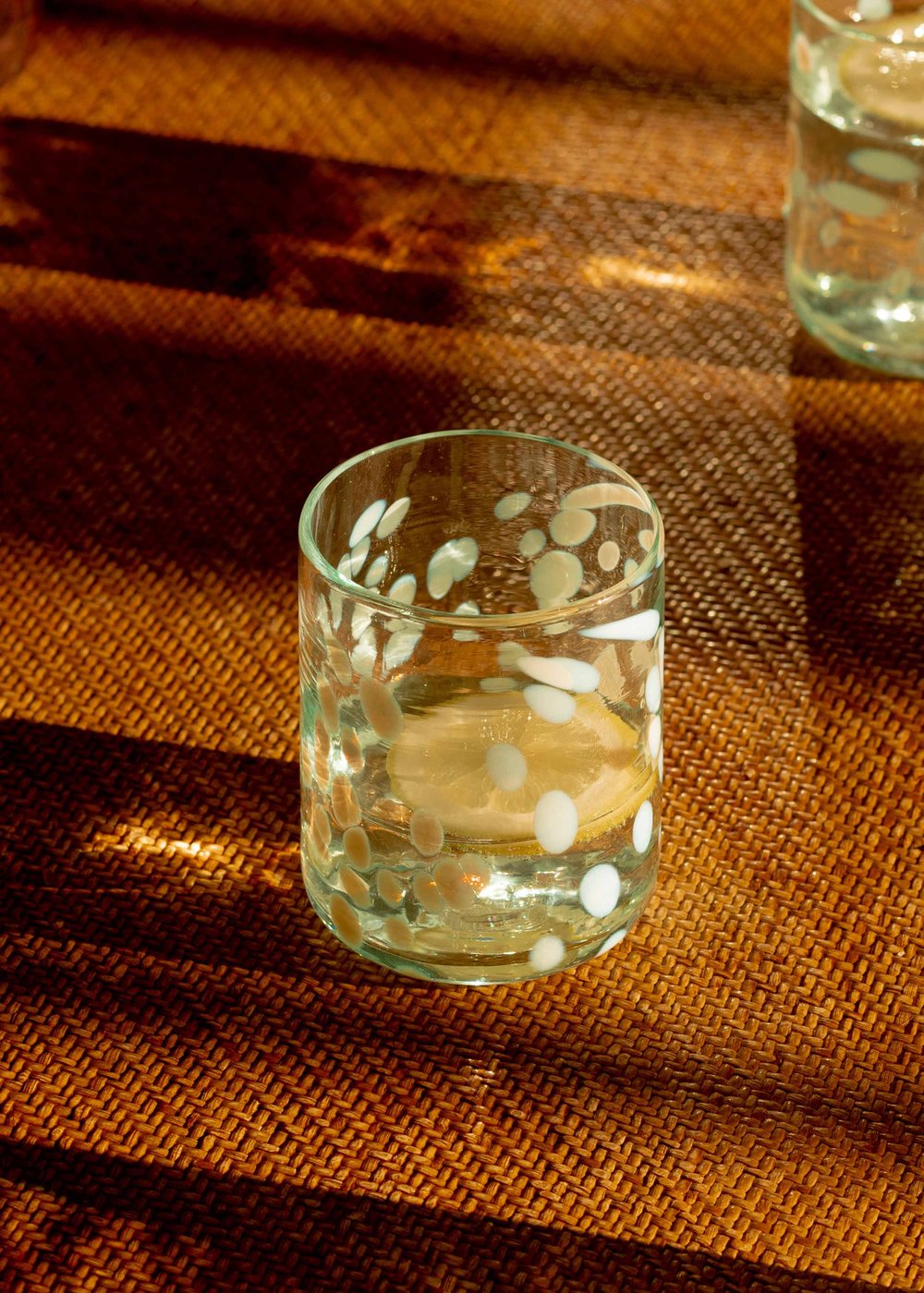 Late Afternoon White Blanco Glass Tumbler