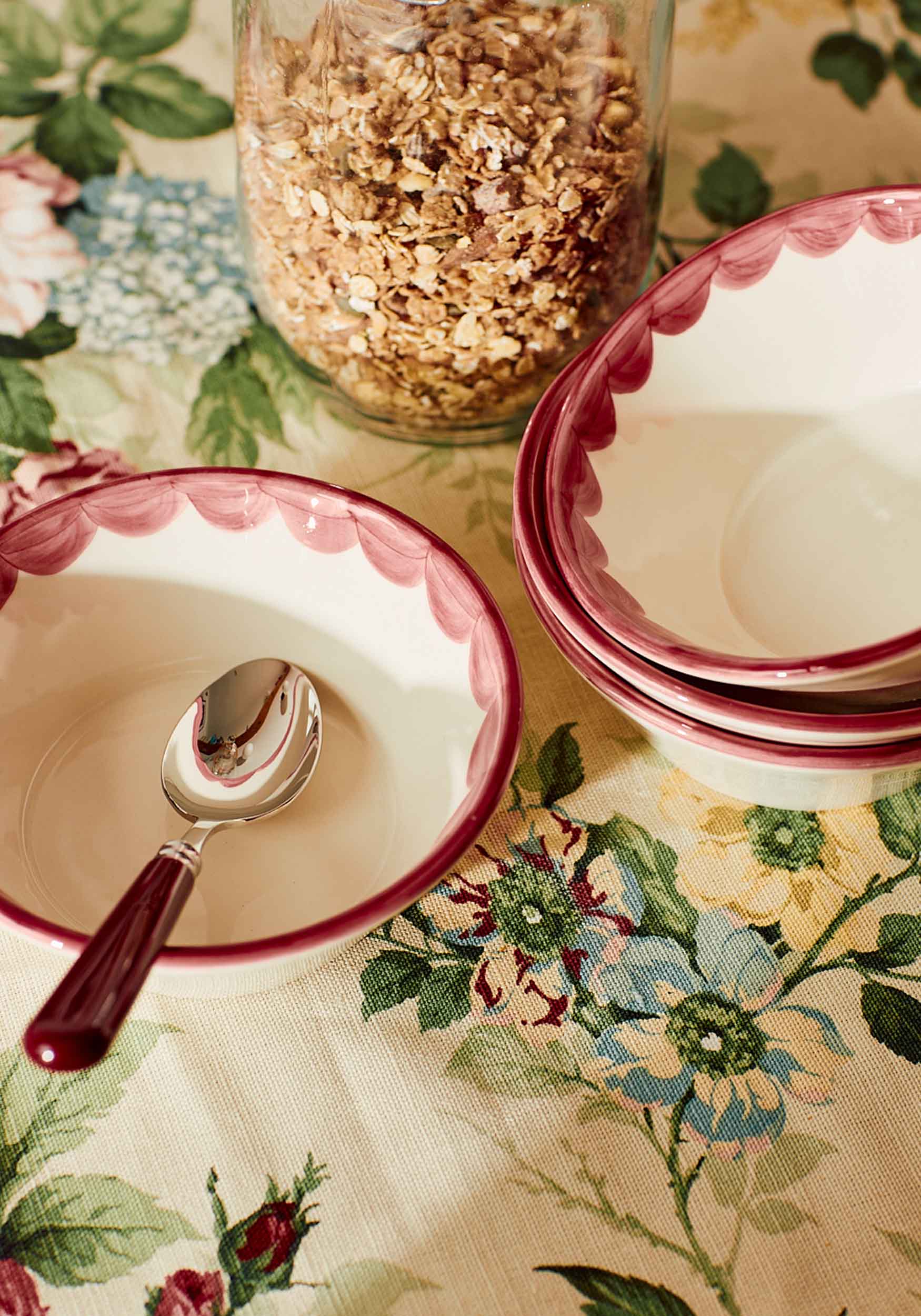 Burgundy Set of 2 Dessert Spoons