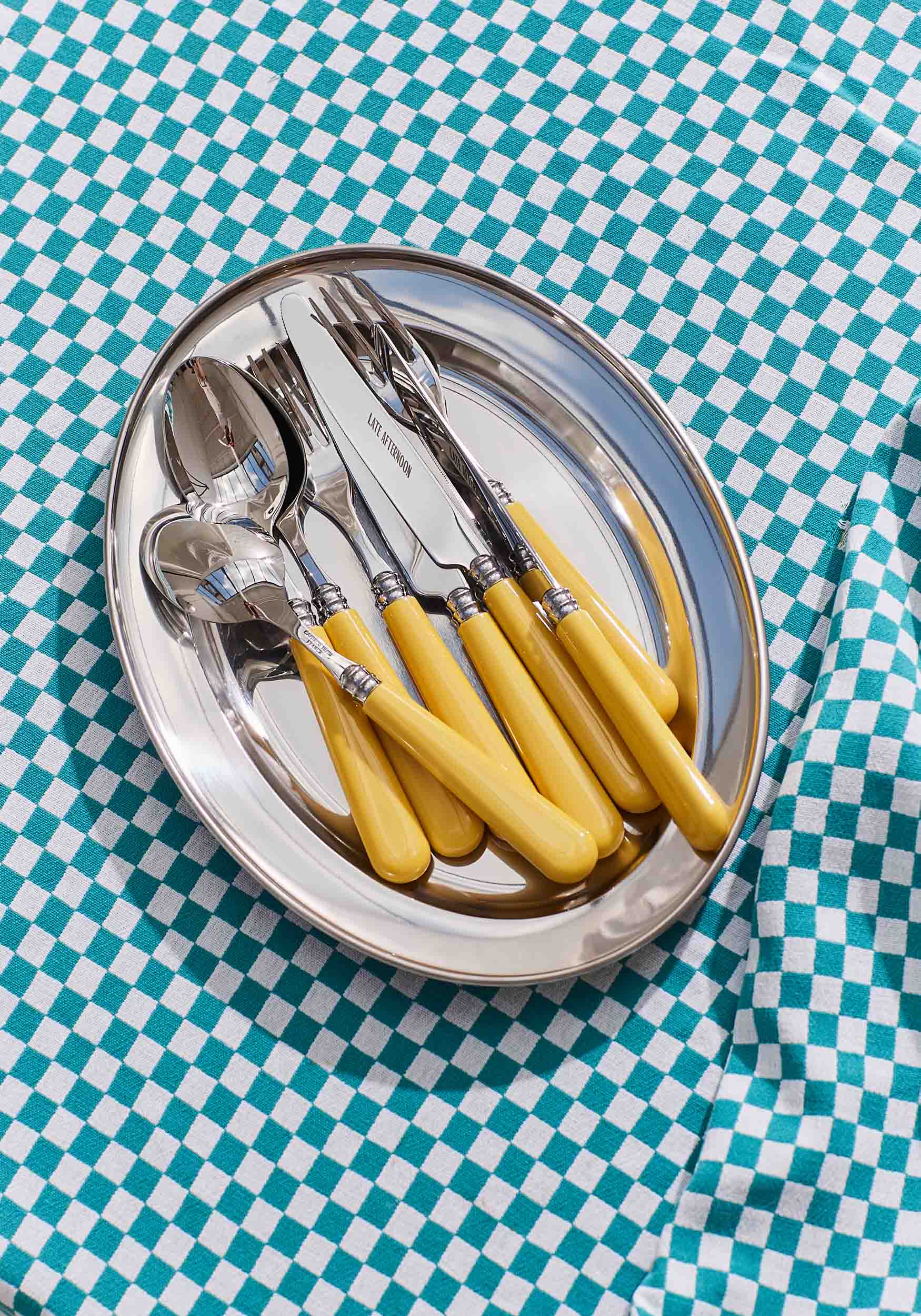 Late Afternoon Butter Yellow Cutlery Set