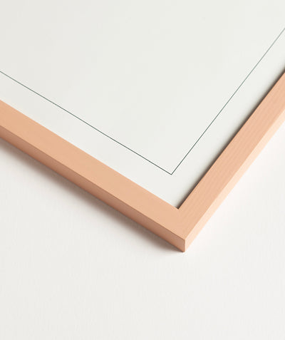 Plaster Pink Wood Picture Frame