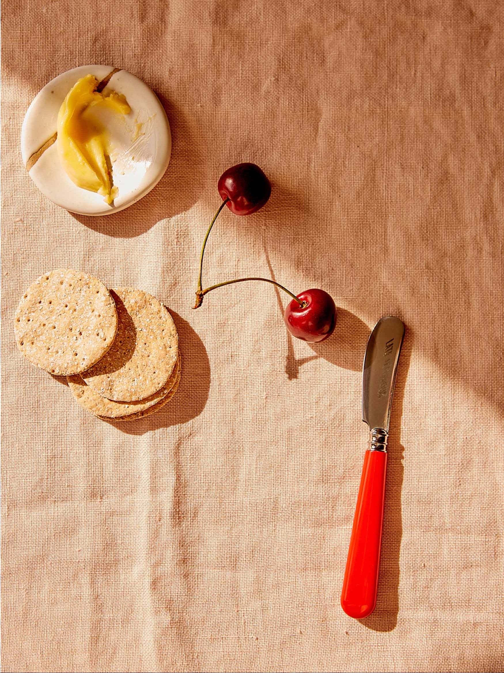 Late Afternoon Classic Red Butter Knife