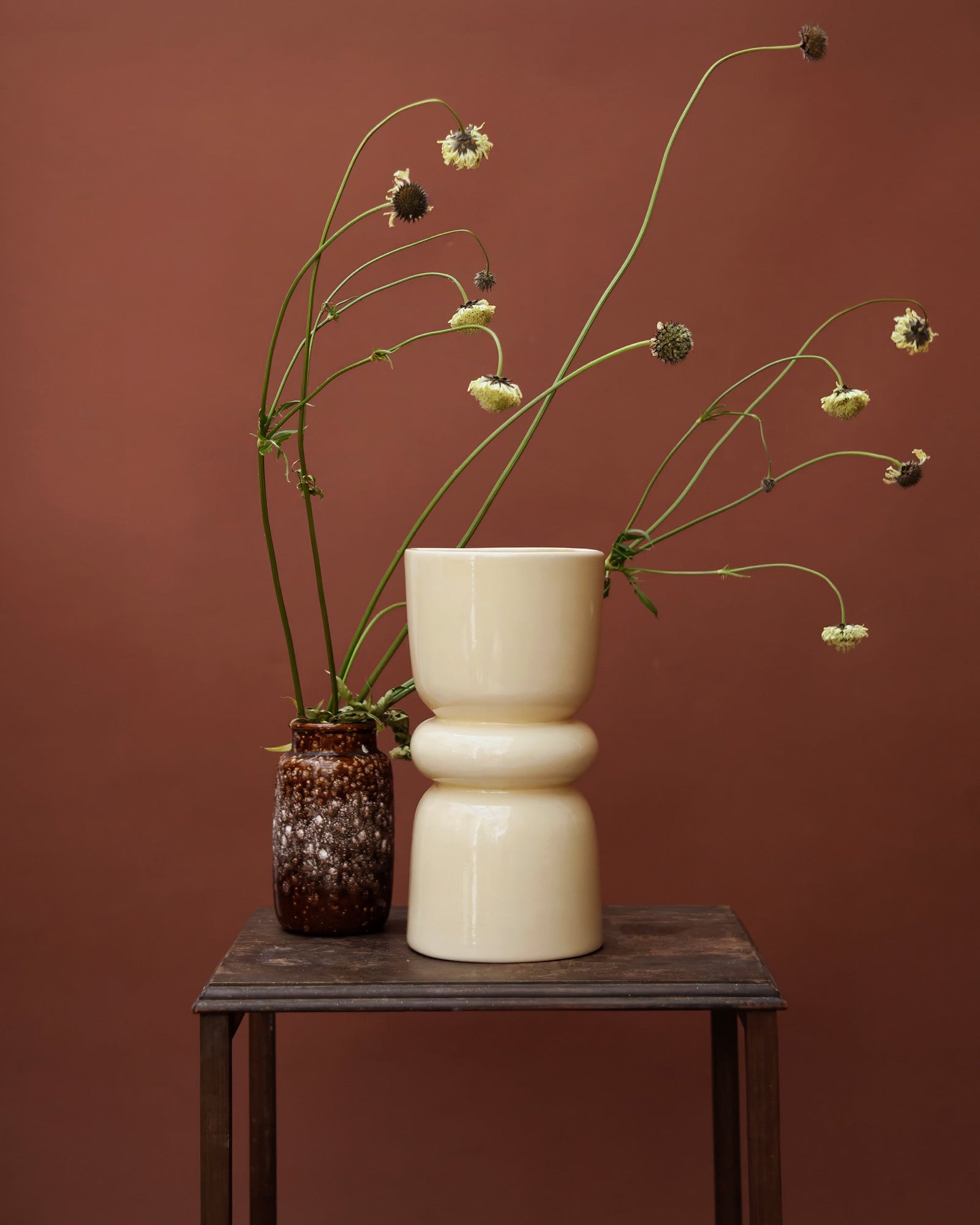 Redonda Up & Down Ceramic Wall Light, Butter Yellow