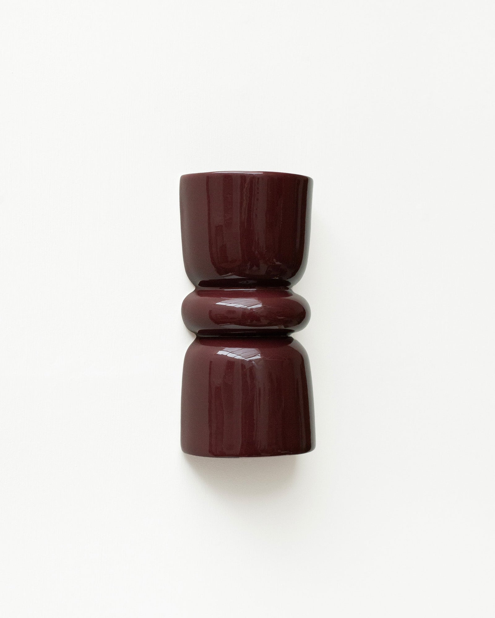 Late Afternoon Lighting Burgundy Up and Down lighter Ceramic Wall Light