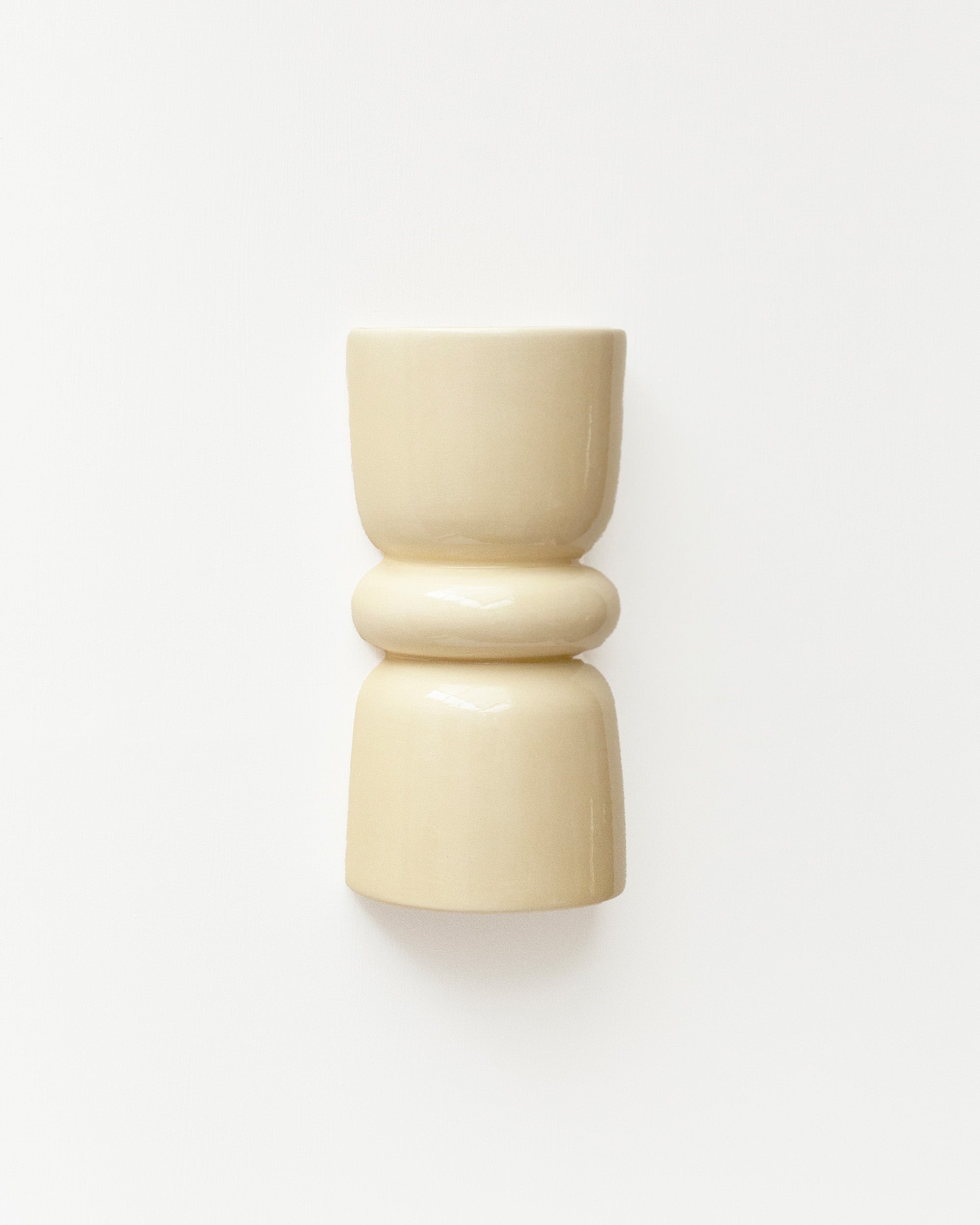 Redonda Up & Down Ceramic Wall Light, Butter Yellow