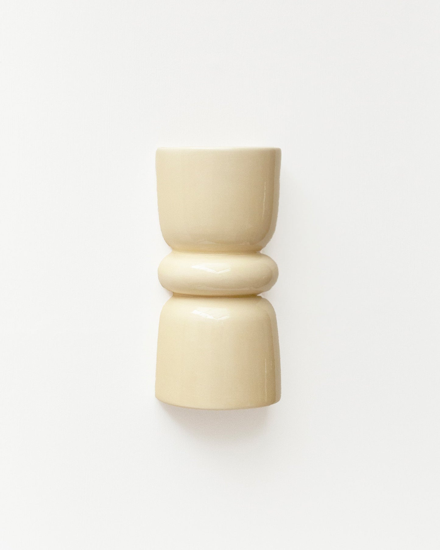 Redonda Up & Down Ceramic Wall Light, Butter Yellow