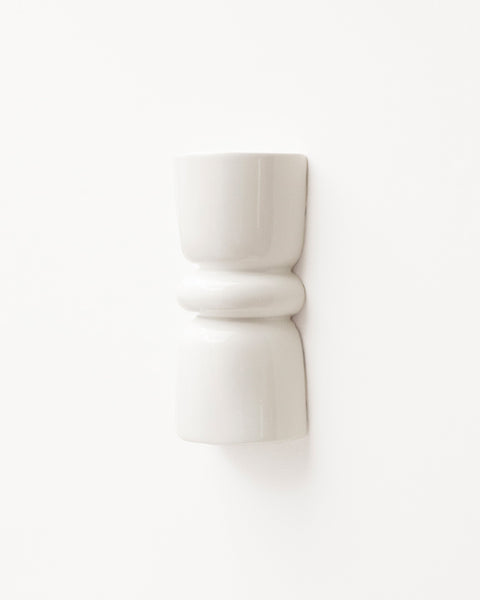 Late Afternoon Lighting White Up and Down lighter Ceramic Wall Light on a white wall