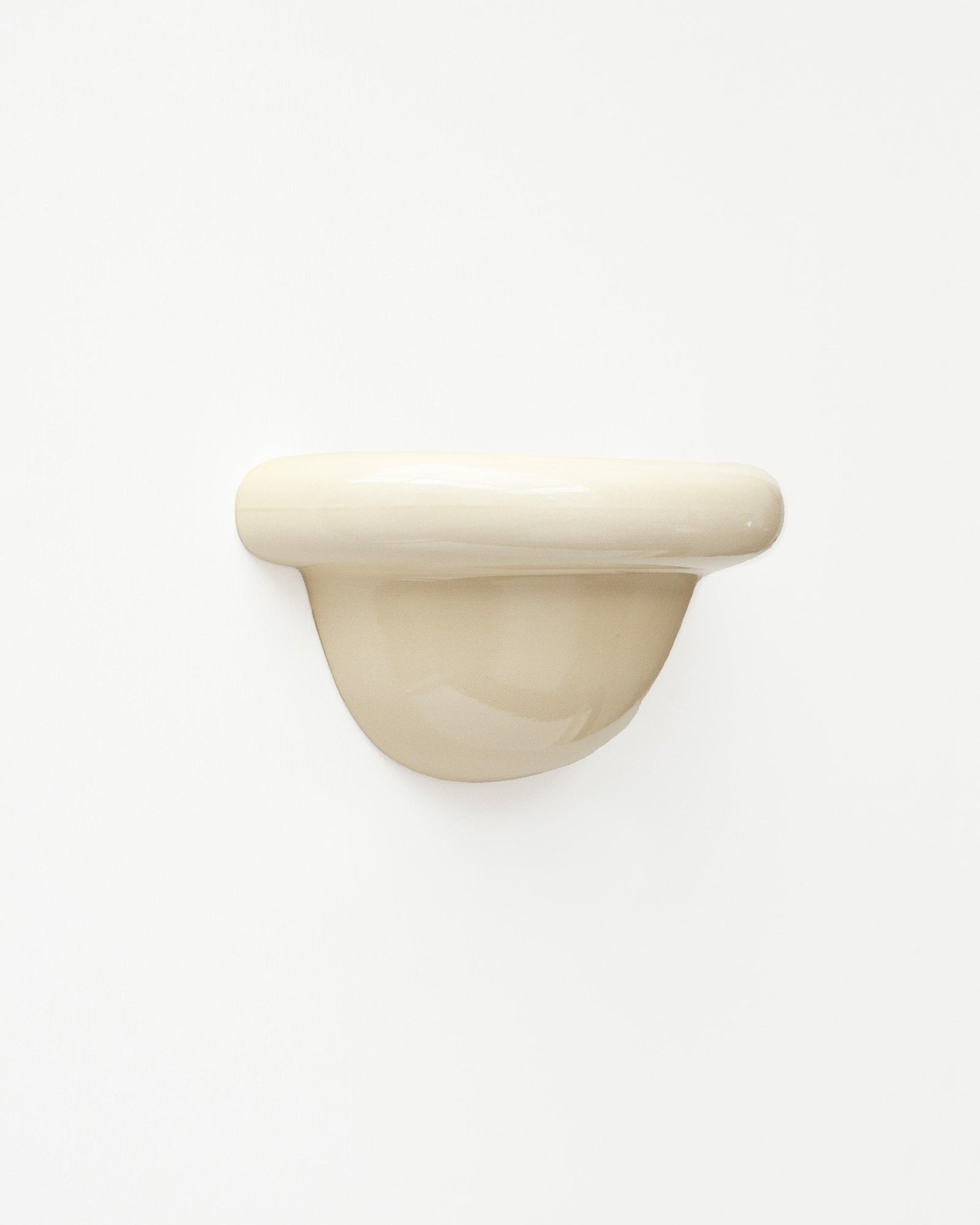 Redonda Uplight Ceramic Sconce Wall Light, Butter Yellow