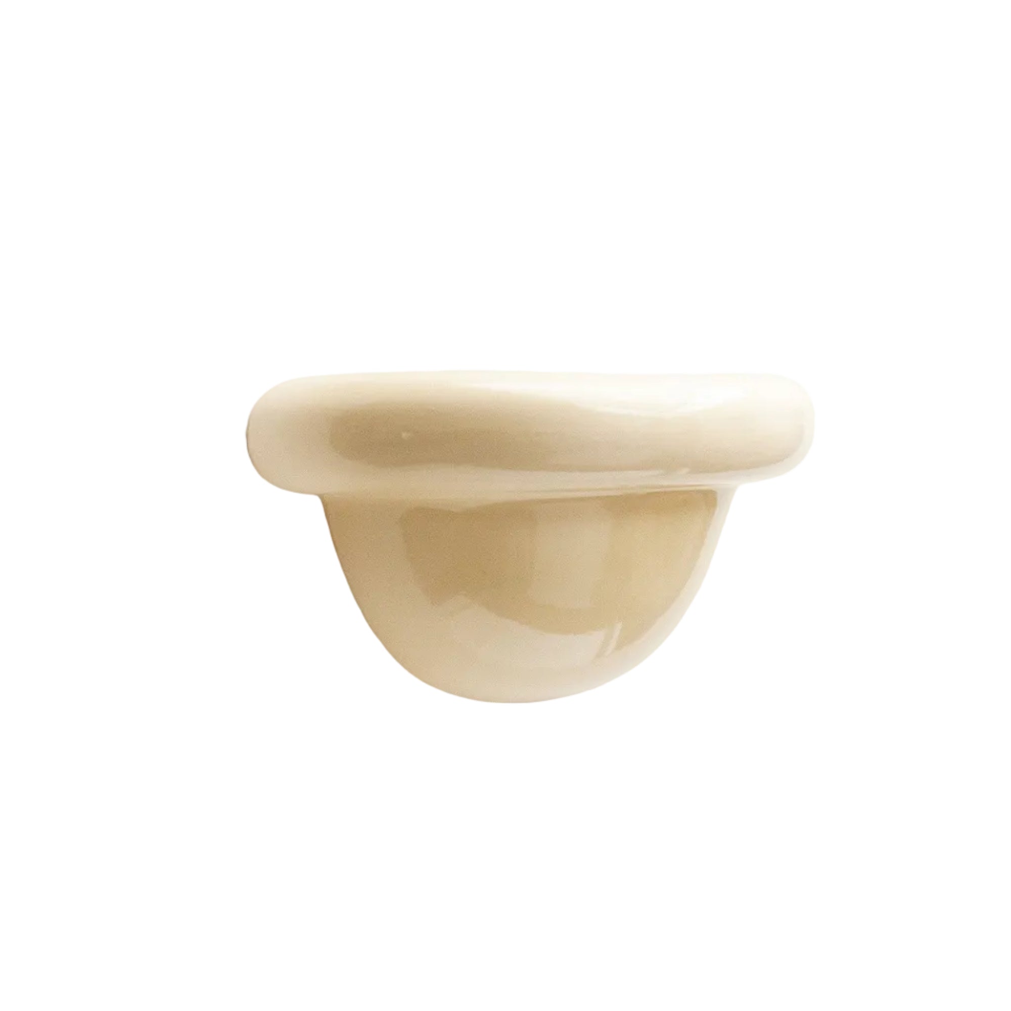 Redonda Uplight Ceramic Sconce Wall Light, Butter Yellow