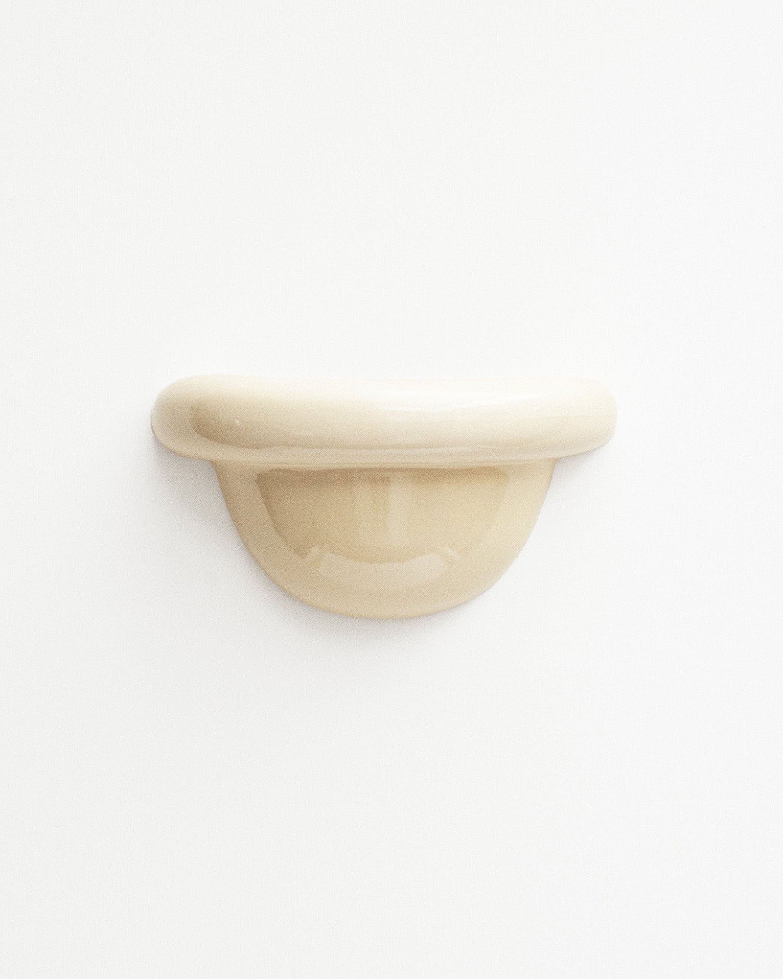 Redonda Uplight Ceramic Sconce Wall Light, Butter Yellow