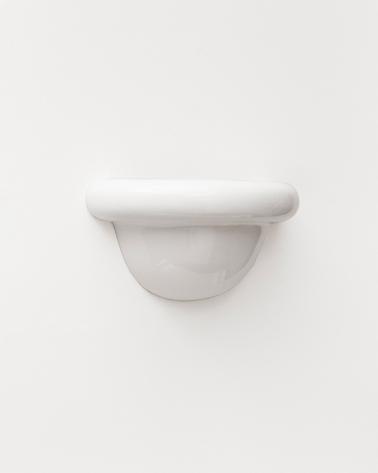Redonda Uplight Ceramic Sconce Wall Light, White