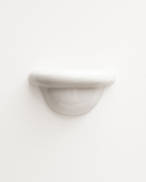 Redonda Uplight Ceramic Sconce Wall Light, White