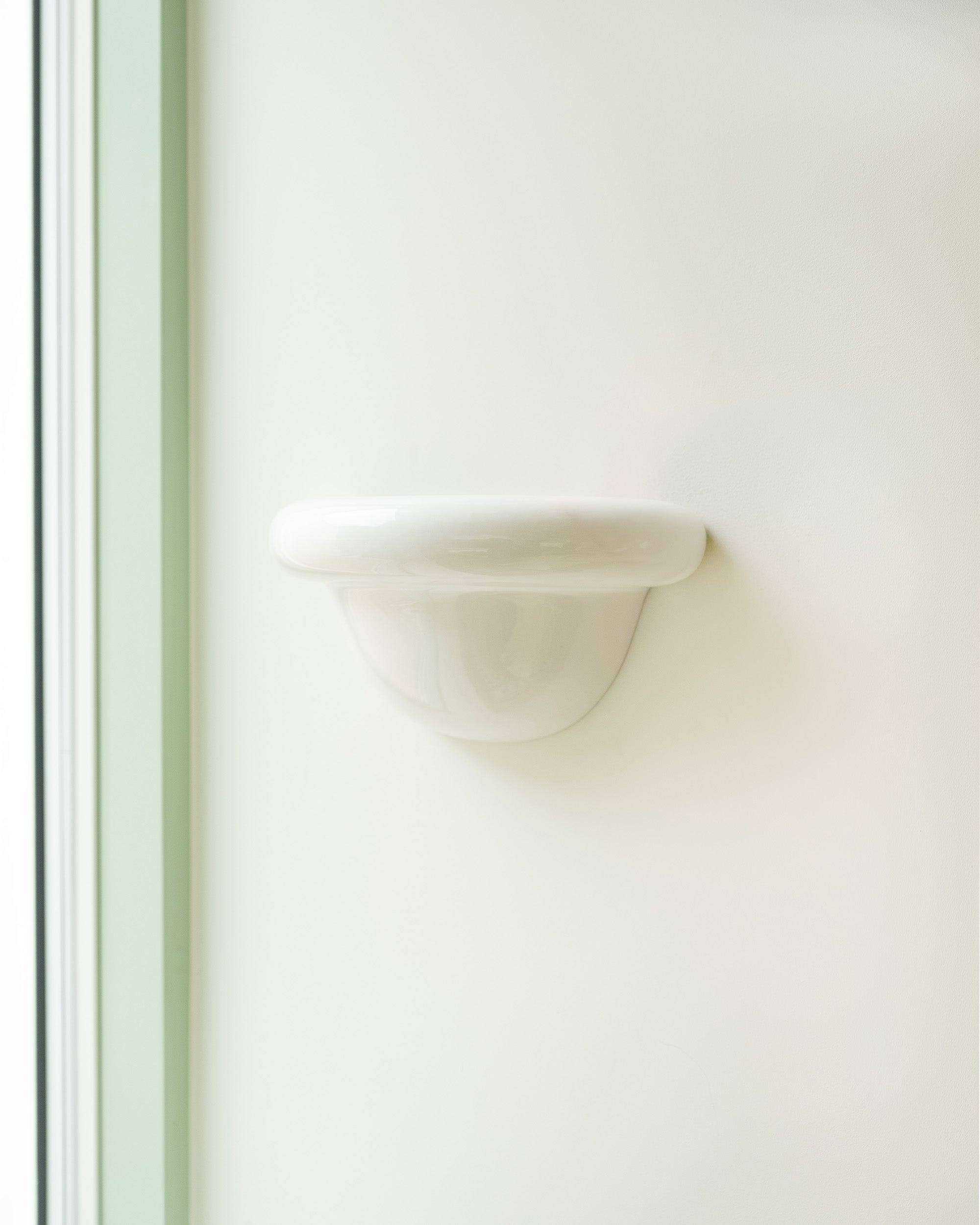 Redonda Uplight Ceramic Sconce Wall Light, White