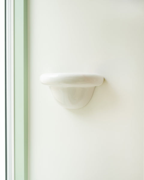 Redonda Uplight Ceramic Sconce Wall Light, White