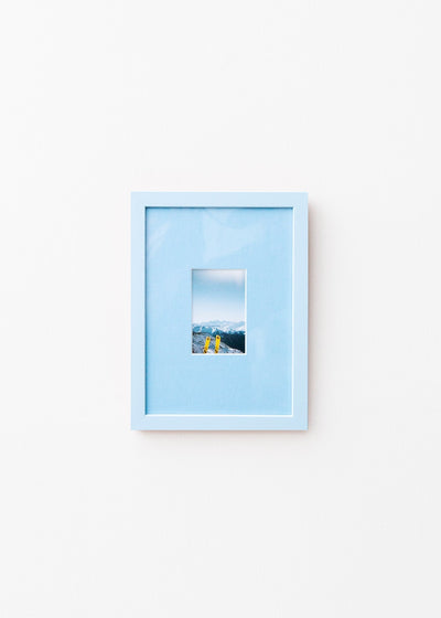 Late Afternoon Sky Blue A5 Instax Mini Picture Mount and Frame
