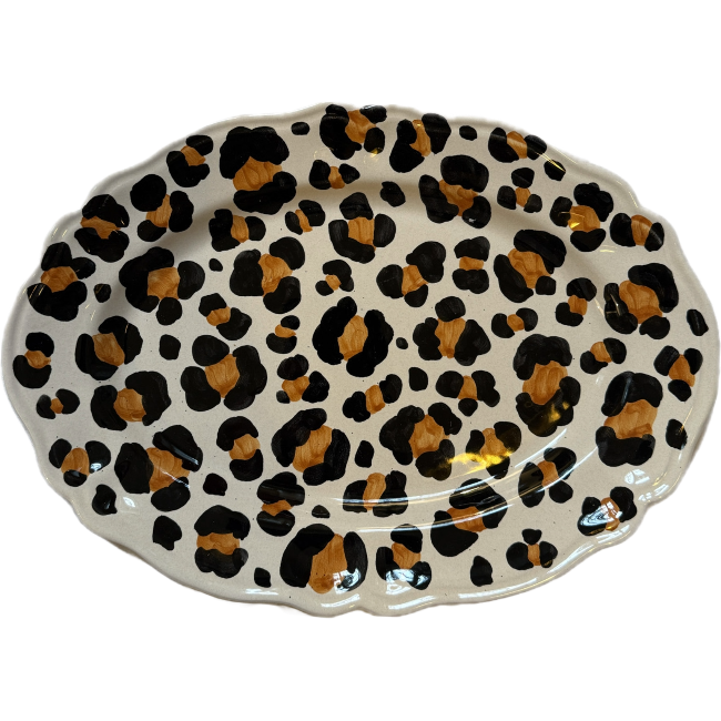 Leopardo Oval Platter 32cm