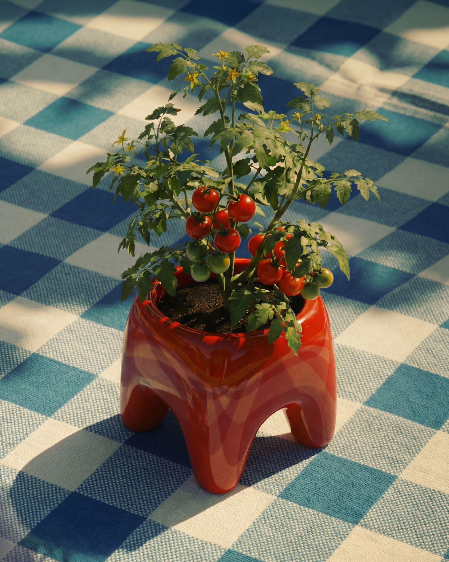 BUDDY Planter in Poppy Red