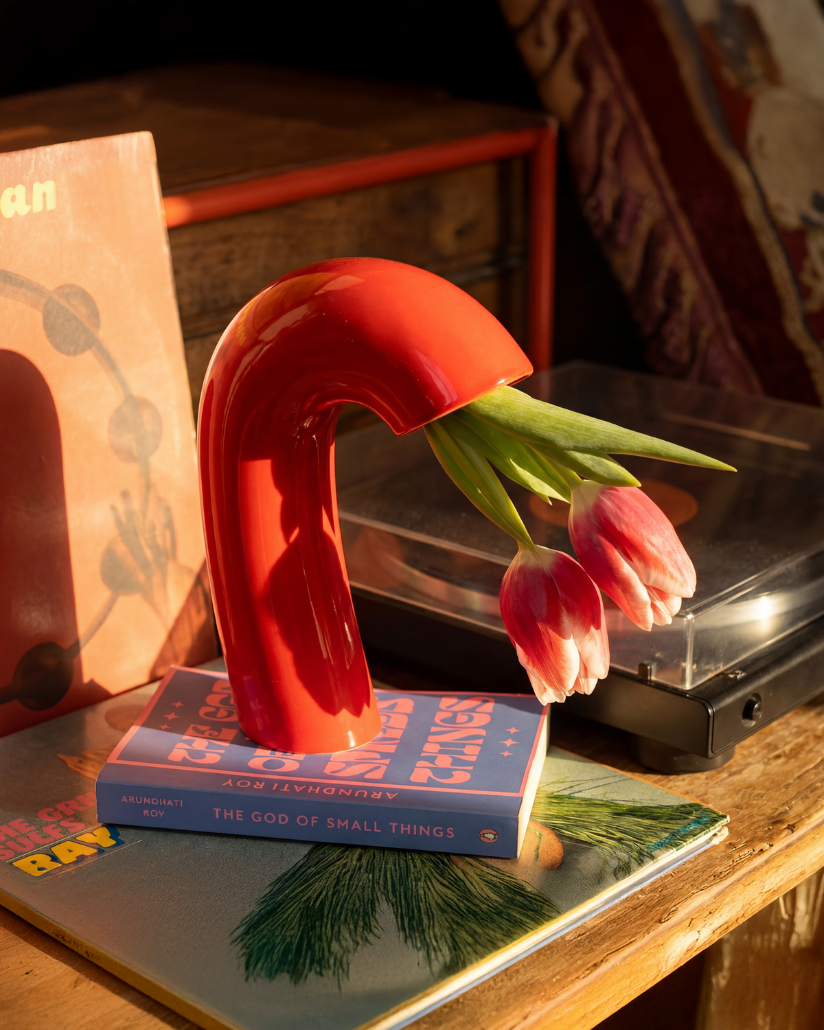 VITA Vase in Poppy Red