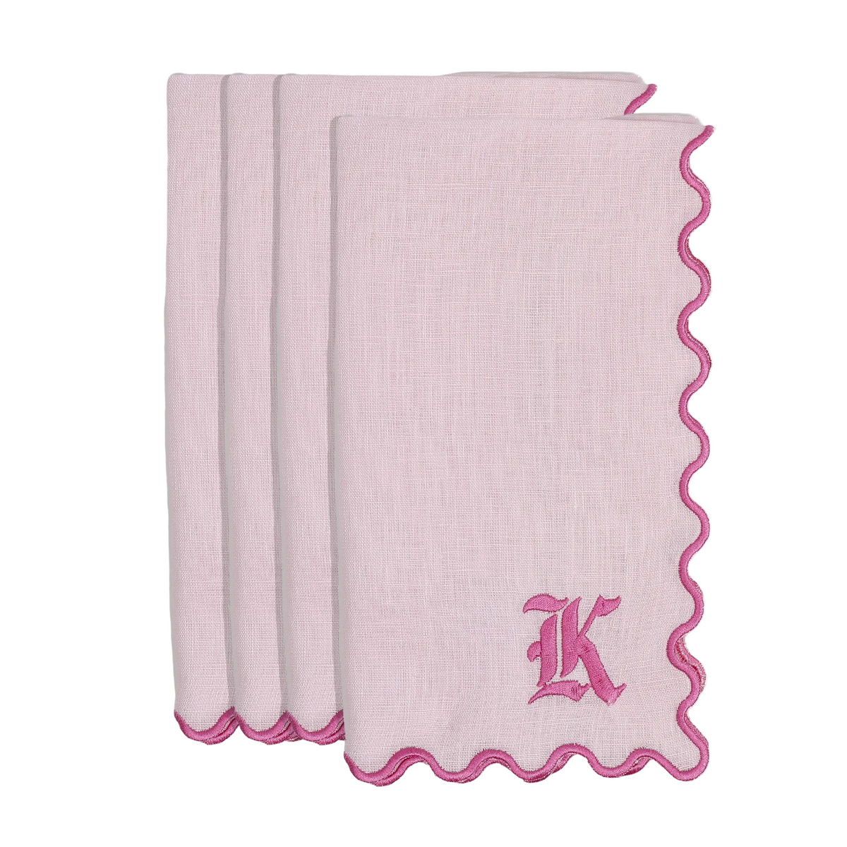 The Vivienne Linen Dinner Napkins - Blush